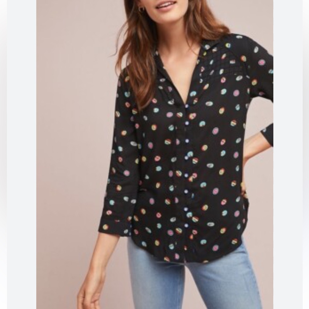 Anthropologie 13 of 52 Conversations Top, size 2